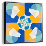 Modern Wall Art - Geometric Abstract Design in Vibrant Circular Layers