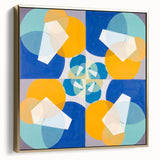Modern Wall Art - Geometric Abstract Design in Vibrant Circular Layers