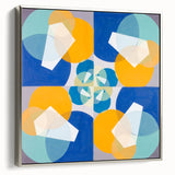 Modern Wall Art - Geometric Abstract Design in Vibrant Circular Layers