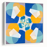 Modern Wall Art - Geometric Abstract Design in Vibrant Circular Layers