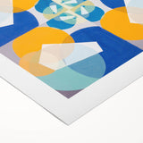 Modern Wall Art - Geometric Abstract Design in Vibrant Circular Layers