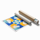 Modern Wall Art - Geometric Abstract Design in Vibrant Circular Layers