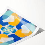 Modern Wall Art - Geometric Abstract Design in Vibrant Circular Layers