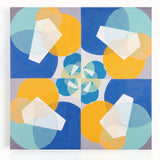 Modern Wall Art - Geometric Abstract Design in Vibrant Circular Layers