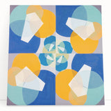 Modern Wall Art - Geometric Abstract Design in Vibrant Circular Layers