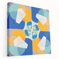 Modern Wall Art - Geometric Abstract Design in Vibrant Circular Layers