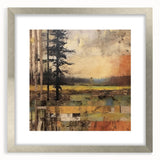 Rustic Landscape Wall Art - Autumn Scene for Farmhouse and Rustic Decor