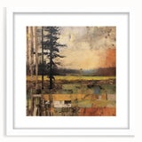 Rustic Landscape Wall Art - Autumn Scene for Farmhouse and Rustic Decor