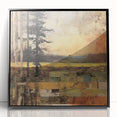 Rustic Landscape Wall Art - Autumn Scene for Farmhouse and Rustic Decor