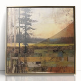 Rustic Landscape Wall Art - Autumn Scene for Farmhouse and Rustic Decor