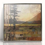 Rustic Landscape Wall Art - Autumn Scene for Farmhouse and Rustic Decor