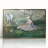 Impressionist Wall Art: The Monet Family in Their Garden by Édouard Manet