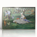 Impressionist Wall Art: The Monet Family in Their Garden by Édouard Manet