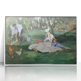 Impressionist Wall Art: The Monet Family in Their Garden by Édouard Manet