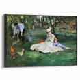 Impressionist Wall Art: The Monet Family in Their Garden by Édouard Manet
