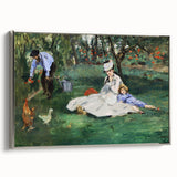 Impressionist Wall Art: The Monet Family in Their Garden by Édouard Manet