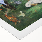 Impressionist Wall Art: The Monet Family in Their Garden by Édouard Manet