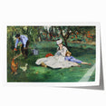 Impressionist Wall Art: The Monet Family in Their Garden by Édouard Manet