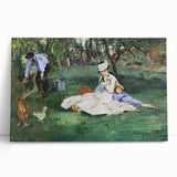 Impressionist Wall Art: The Monet Family in Their Garden by Édouard Manet