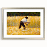 Impressionist Wall Art: The Mower by Georges Seurat