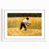 Impressionist Wall Art: The Mower by Georges Seurat