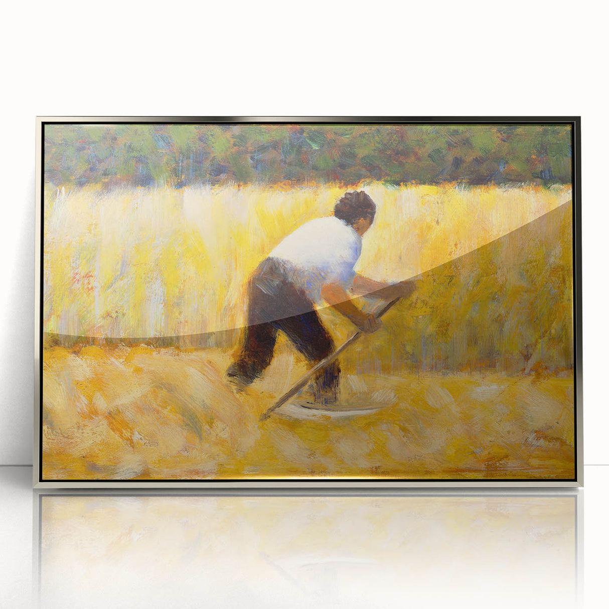 Impressionist Wall Art: The Mower by Georges Seurat