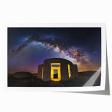 Rolled print showcasing a stunning landscape with a medieval castle, rich colors, and intricate details, perfect for home decor or art enthusiasts.