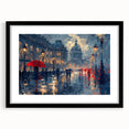 Romantic Rainy Cityscape Office Wall Art – Corporate Decor