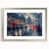 Romantic Rainy Cityscape Office Wall Art – Corporate Decor