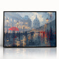 Romantic Rainy Cityscape Office Wall Art – Corporate Decor