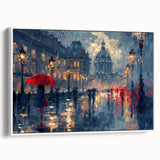 Romantic Rainy Cityscape Office Wall Art – Corporate Decor