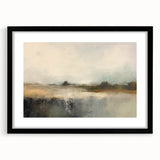 Abstract landscape wall art framed in black, showcasing vibrant colors and intricate designs, ideal for modern home decor. Perfect for enhancing living spaces.