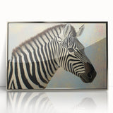 Framed acrylic artwork depicting a colorful array of animal illustrations, showcasing intricate details and vibrant colors, ideal for modern home decor.