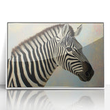Framed acrylic artwork featuring a vibrant animal design with a white border, ideal for home decor, showcasing intricate details and bold colors. Perfect for animal lovers and art enthusiasts looking to enhance their living space.