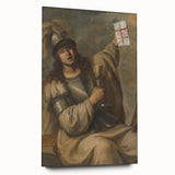 Baroque Art Print - Blindfolded Warrior with Chalice and Candle