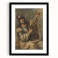 Baroque Art Print - Blindfolded Warrior with Chalice and Candle