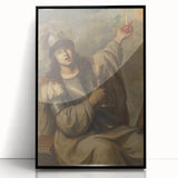 Baroque Art Print - Blindfolded Warrior with Chalice and Candle