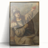 Baroque Art Print - Blindfolded Warrior with Chalice and Candle