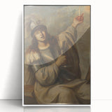 Baroque Art Print - Blindfolded Warrior with Chalice and Candle