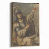 Baroque Art Print - Blindfolded Warrior with Chalice and Candle