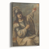 Baroque Art Print - Blindfolded Warrior with Chalice and Candle