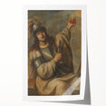 Baroque Art Print - Blindfolded Warrior with Chalice and Candle