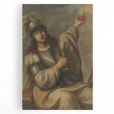 Baroque Art Print - Blindfolded Warrior with Chalice and Candle