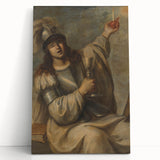Baroque Art Print - Blindfolded Warrior with Chalice and Candle