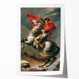 Neoclassical Art Print: Napoleon Crossing the Alps by David - Heroic Portrait