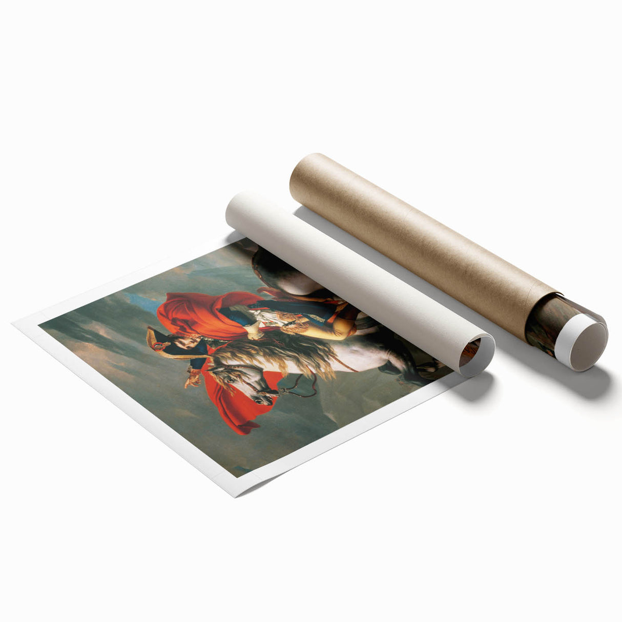 Neoclassical Art Print: Napoleon Crossing the Alps by David - Heroic Portrait