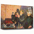 Emotive Expressionist Art - Dødskamp by Edvard Munch Canvas Print