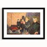 Emotive Expressionist Art - Dødskamp by Edvard Munch Canvas Print