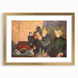 Emotive Expressionist Art - Dødskamp by Edvard Munch Canvas Print