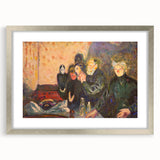Emotive Expressionist Art - Dødskamp by Edvard Munch Canvas Print